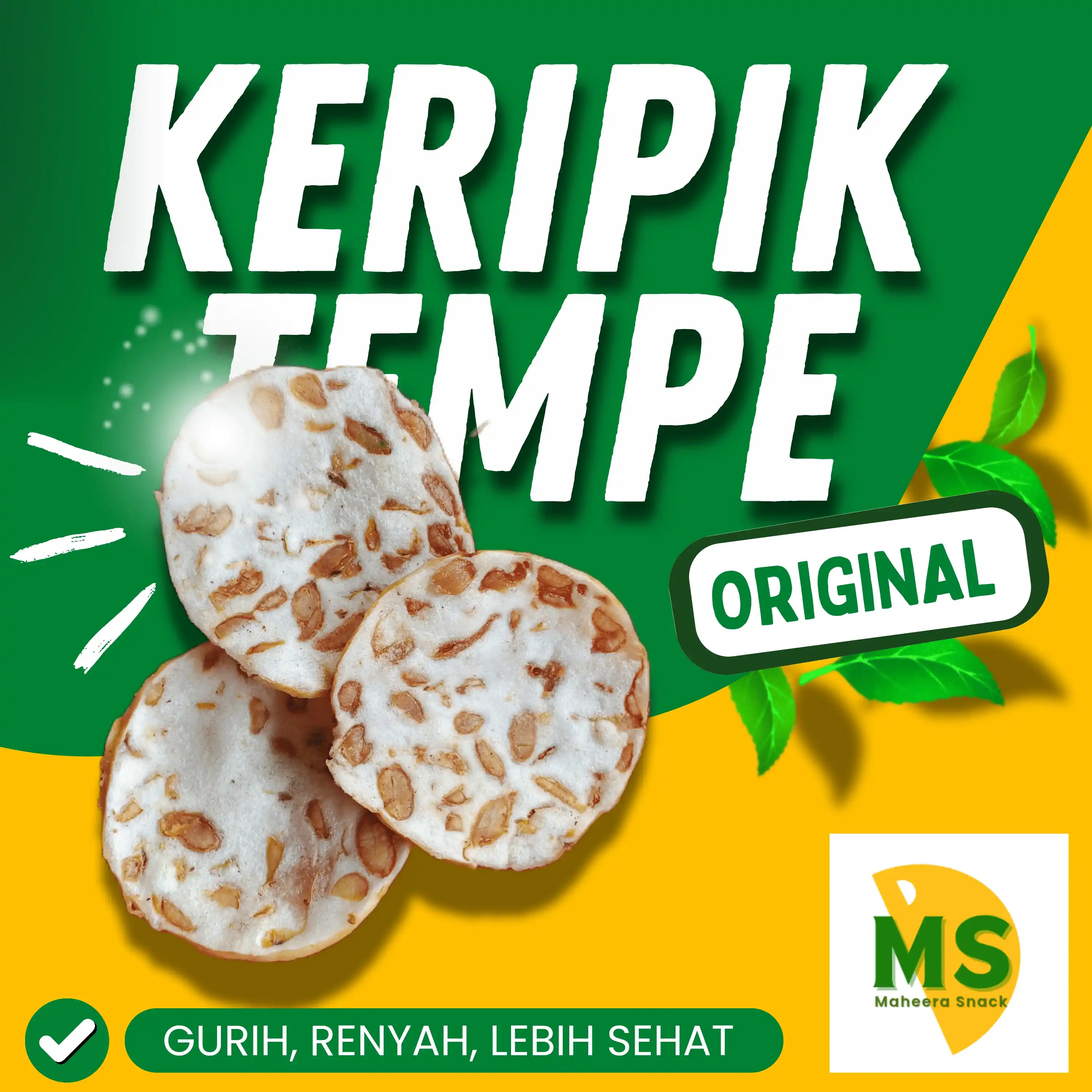 Keripik Tempe Original Maheera Snack