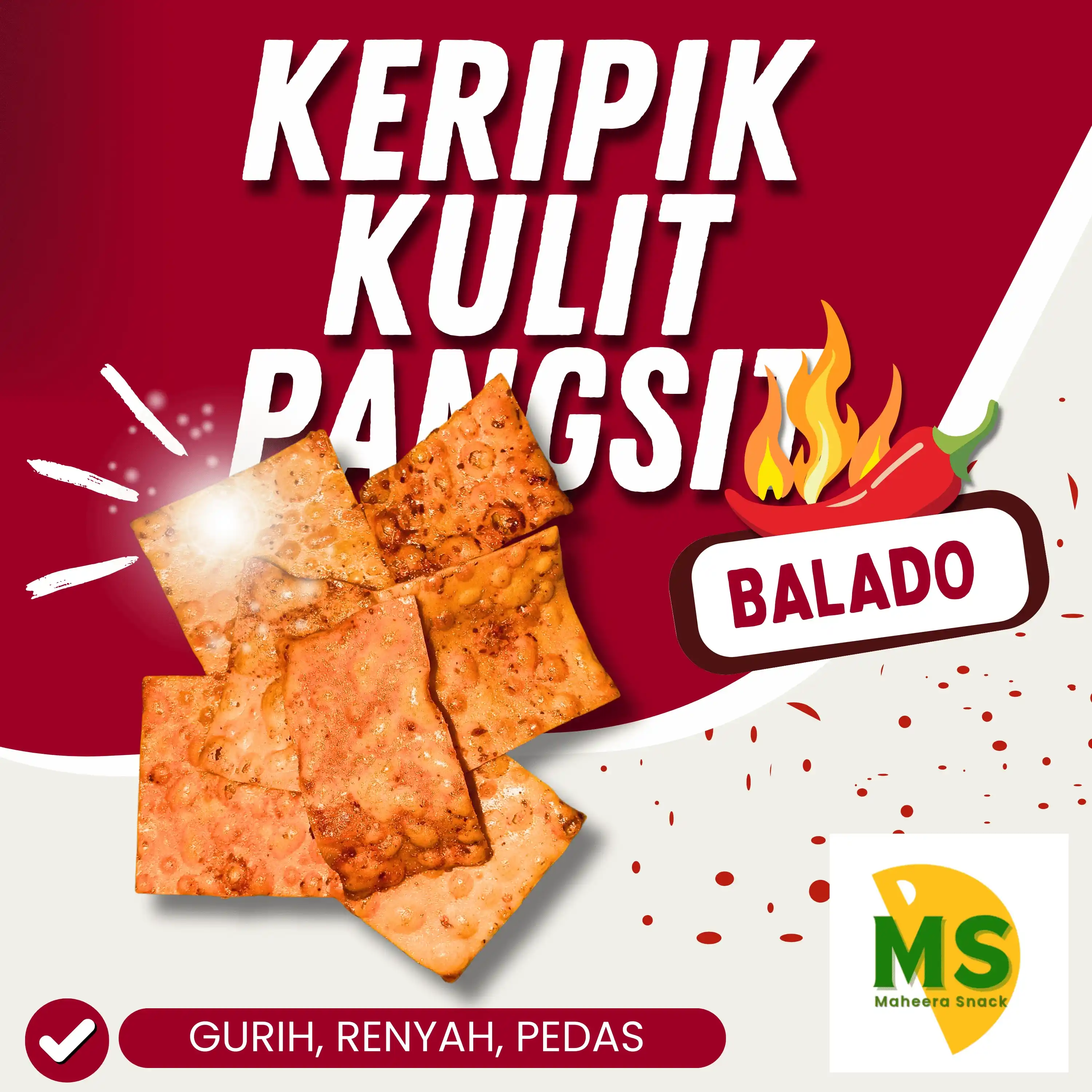 Keripik OtakOtak Original Maheera Snack