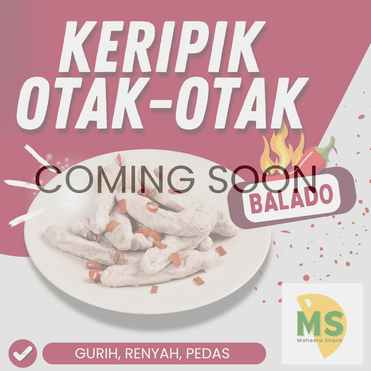 Keripik Kulit Pangsit Original Maheera Snack